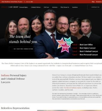 A modern and professional website for law firms - Stracci Law Group