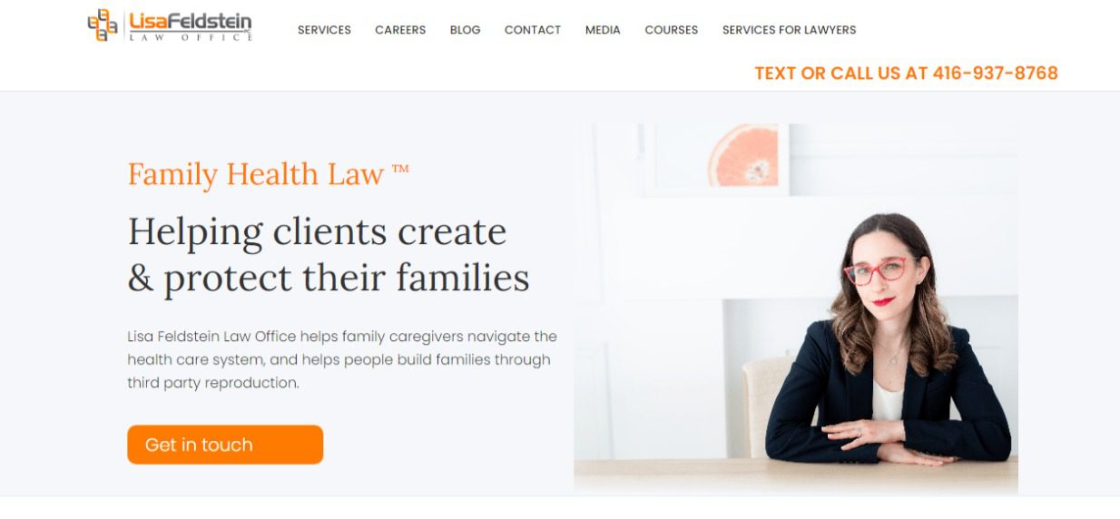 Attorney at Lisa Feldstein Law Office specializing in Family Health Law.