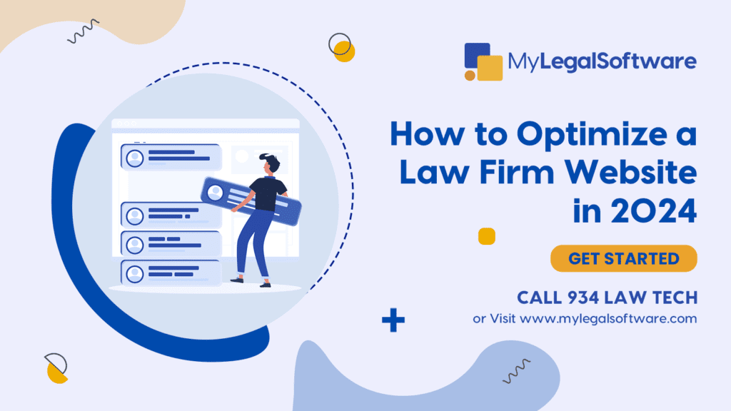 Optimizing a law firm website interface for 2024.