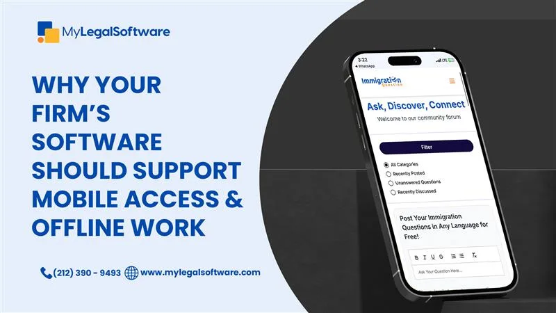 law firm software mobile offline access
